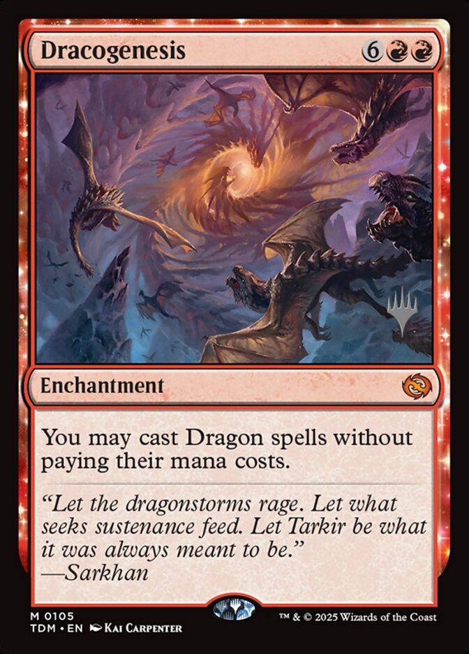 Dracogenesis, Tarkir: dragonstorm promos Card Art