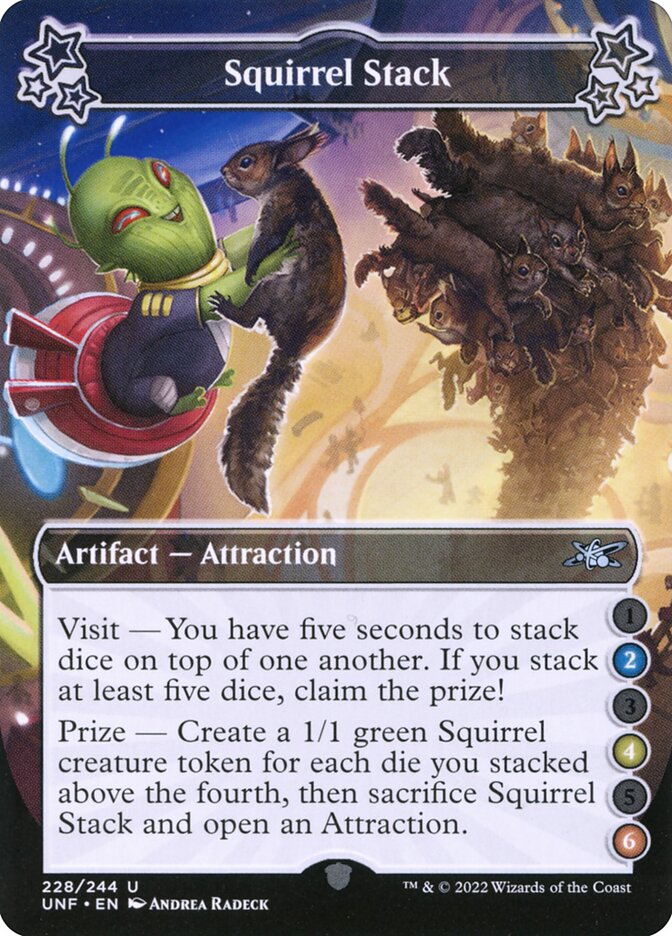 Squirrel Stack, Unfinity Card Art