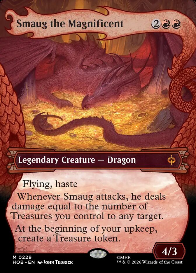 Smaug the Magnificent, The Hobbit Card Art
