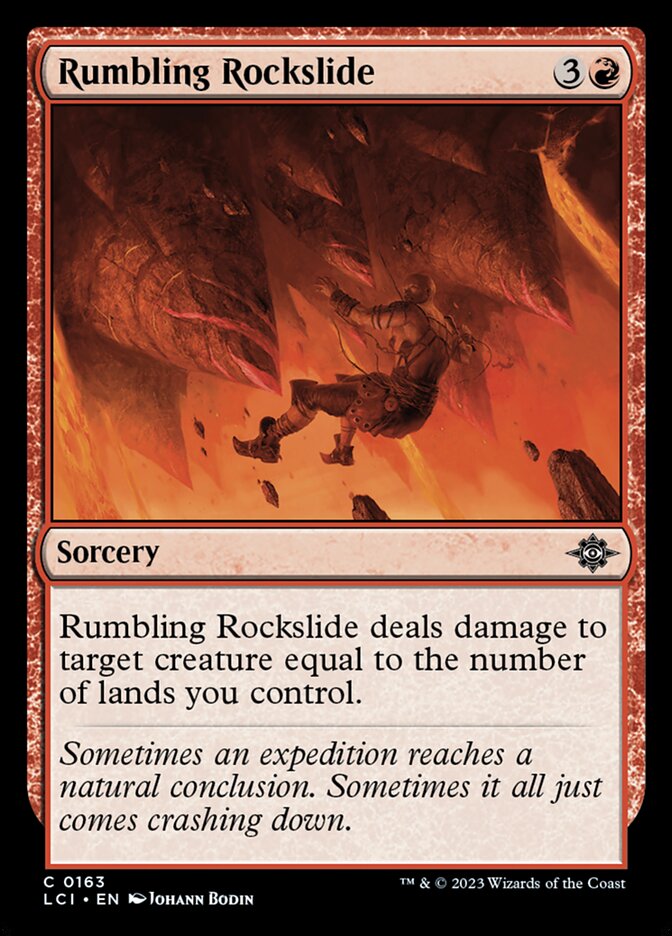 Rumbling Rockslide, The lost caverns of ixalan Card Art