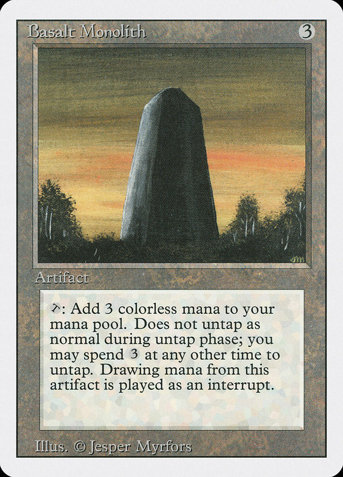 Basalt Monolith, Revised edition Card Art
