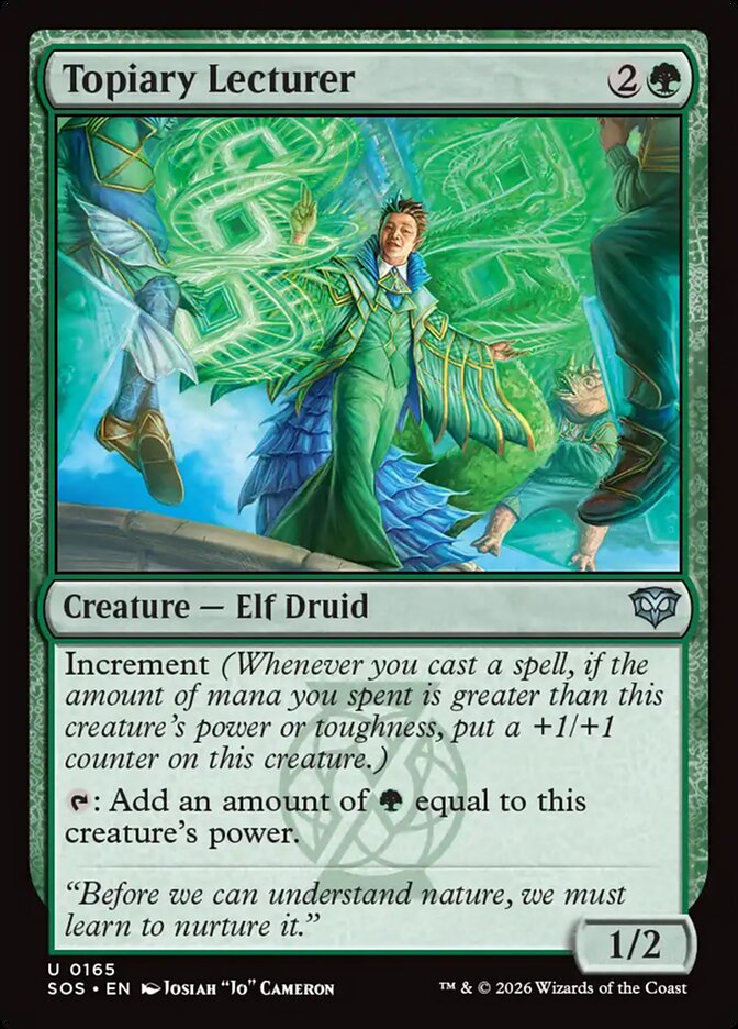 Topiary Lecturer, Secrets Of Strixhaven Card Art