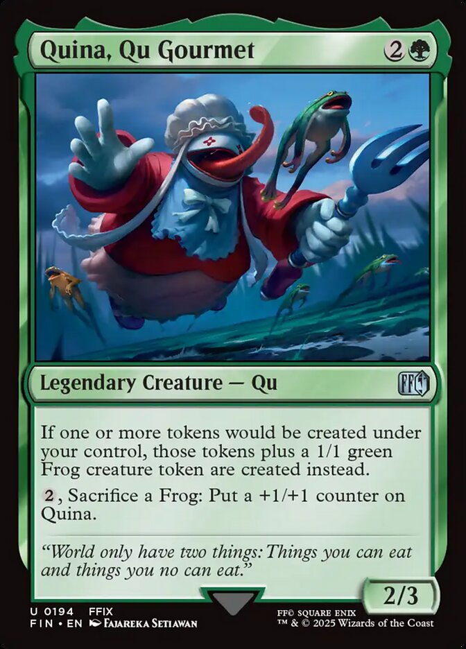 Quina, Qu Gourmet, Final fantasy Card Art