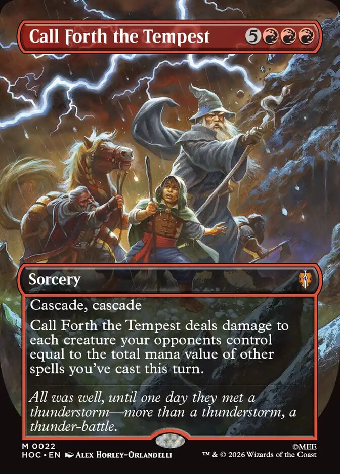 Call Forth the Tempest, The Hobbit Eternal Card Art