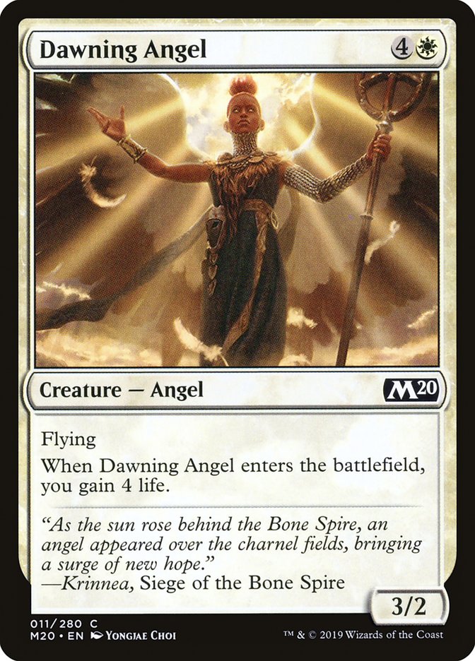 Dawning Angel, Core Set 2020 Card Art