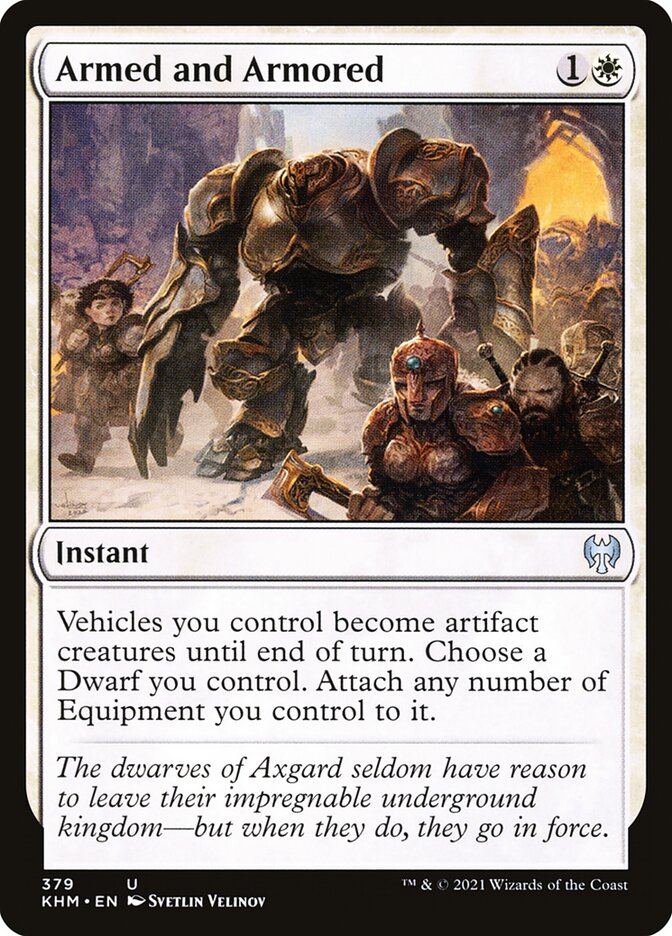 Armed and Armored, Kaldheim Card Art