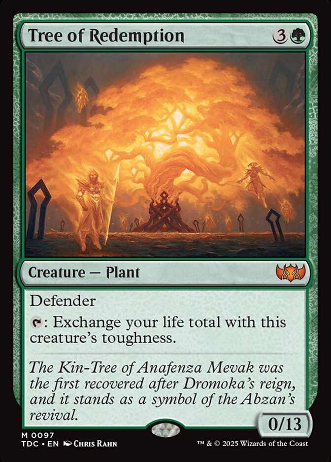Tree of Redemption, Tarkir: Dragonstorm Commander Card Art