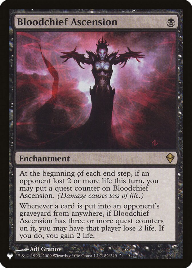 Bloodchief Ascension, The List Card Art