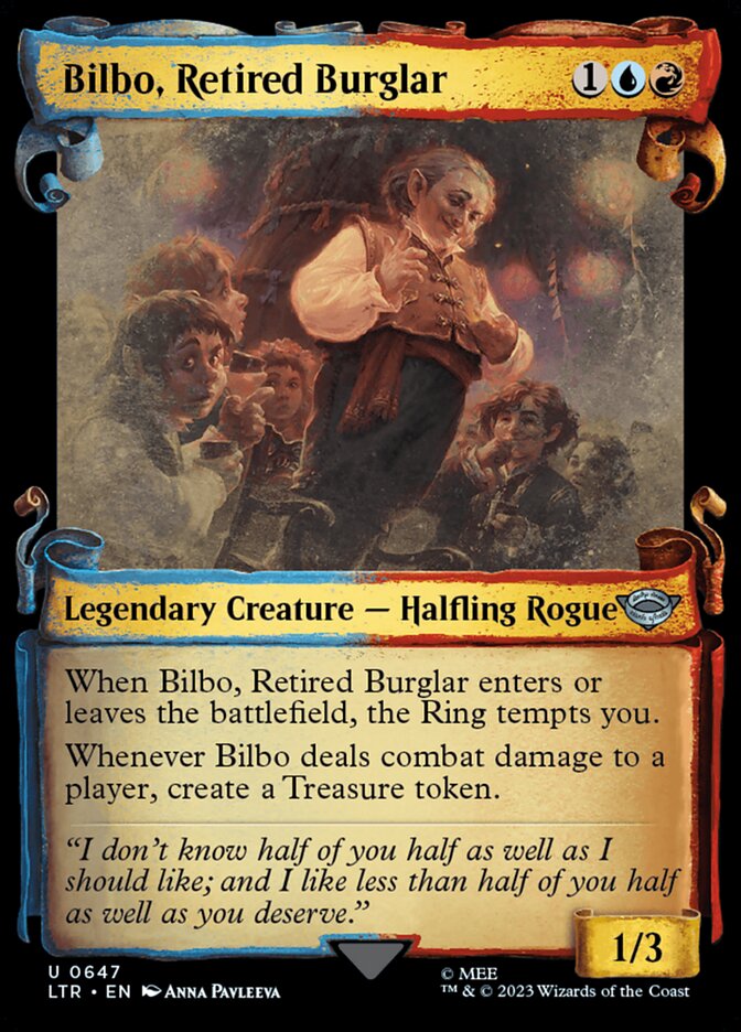Bilbo, Retired Burglar, The lord of the rings: tales of middle-earth Card Art