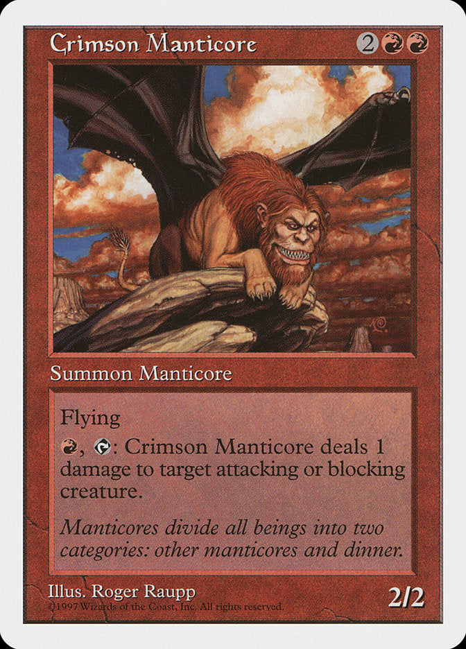 Crimson Manticore, Fifth Edition Card Art