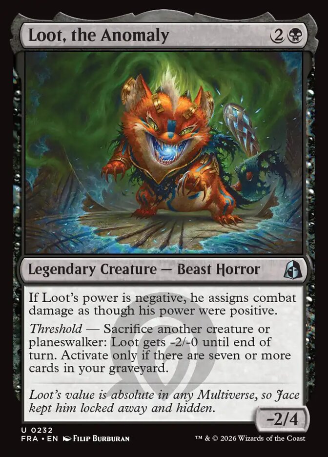 Loot, the Anomaly, Reality Fracture Card Art