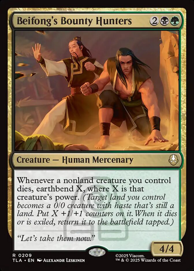Beifong's Bounty Hunters, Avatar: The Last Airbender Card Art