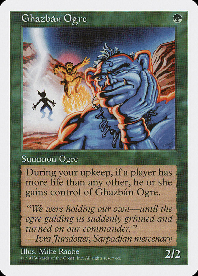 Ghazbán Ogre, Fifth edition Card Art