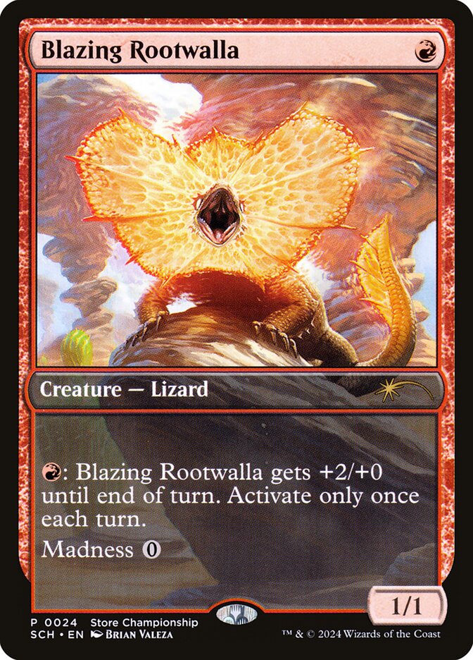 Blazing Rootwalla, Store championships Card Art