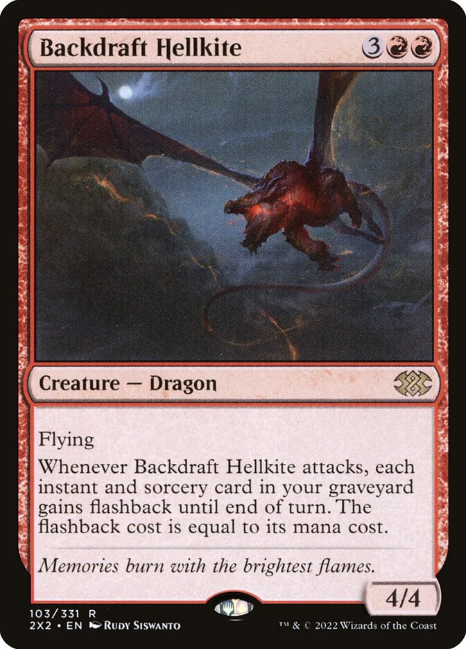 Backdraft Hellkite, Double Masters 2022 Card Art