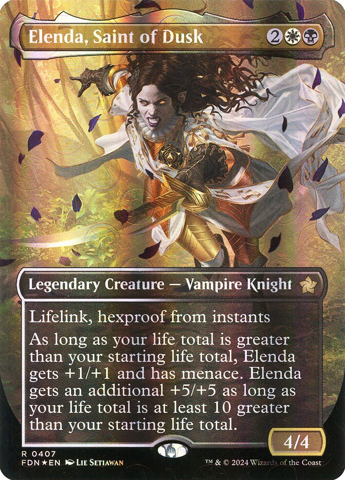 Elenda, Saint of Dusk, Foundations Card Art