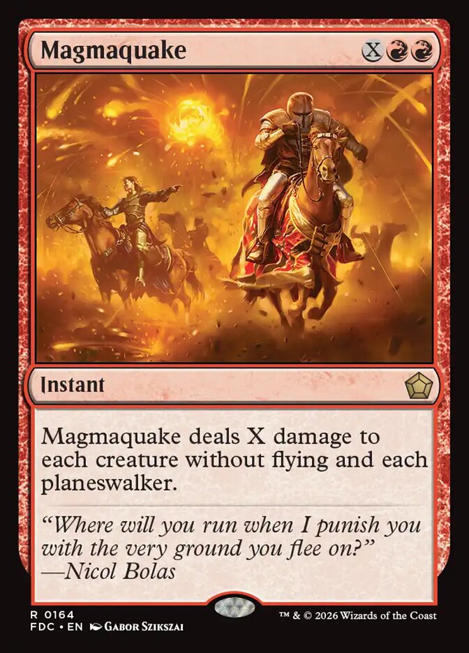 Magmaquake, Foundations Commander Card Art
