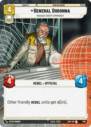 General Dodonna, Massassi Group Commander - Hyperspace Foil