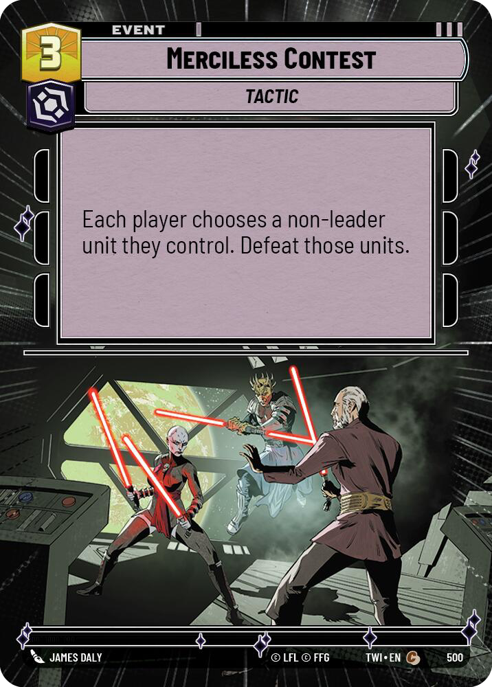 Merciless Contest, Twilight of the Republic Card Art