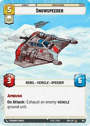 Snowspeeder - Hyperspace Foil