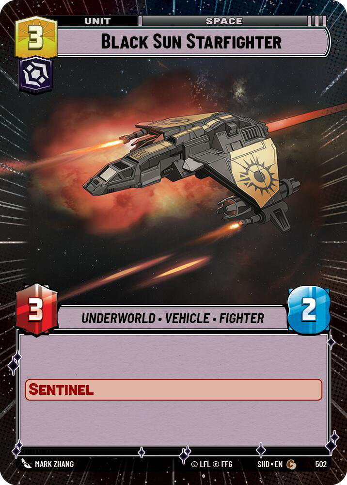 Black Sun Starfighter, Shadows of the Galaxy Card Art