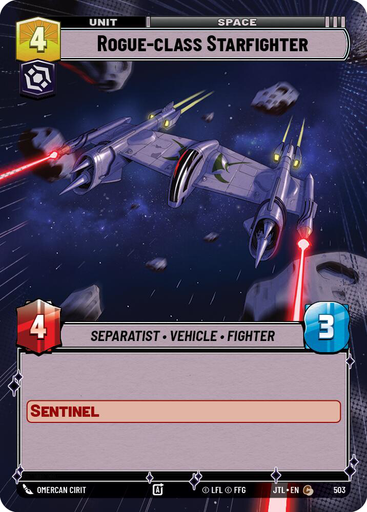 Rogue-class Starfighter, Jump to Lightspeed Card Art