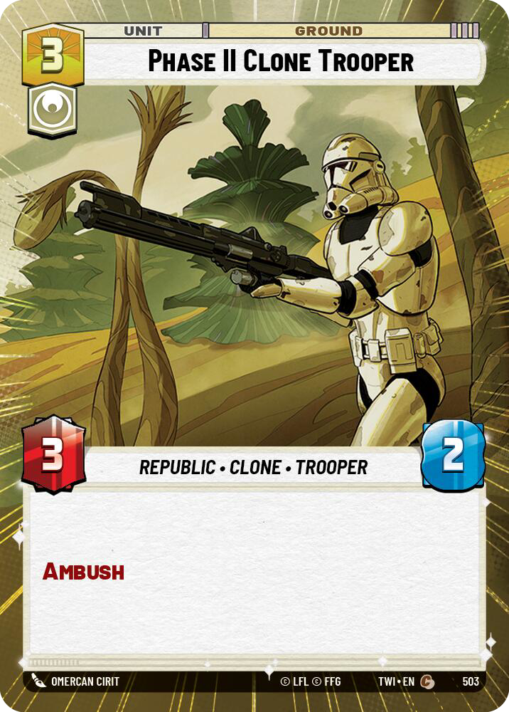Phase II Clone Trooper, Twilight of the Republic Card Art