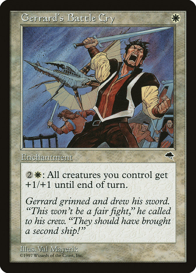 Gerrard's Battle Cry, Tempest Card Art