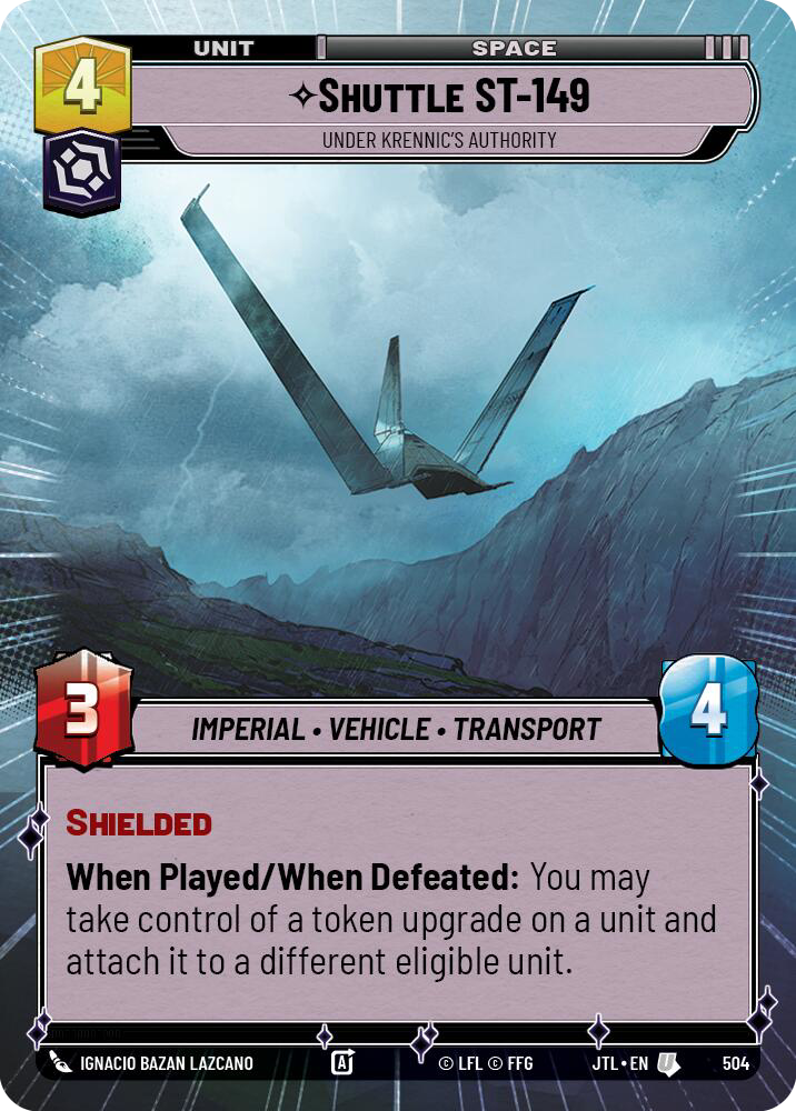 Shuttle ST-149, Under Krennic's Authority, Jump to Lightspeed Card Art