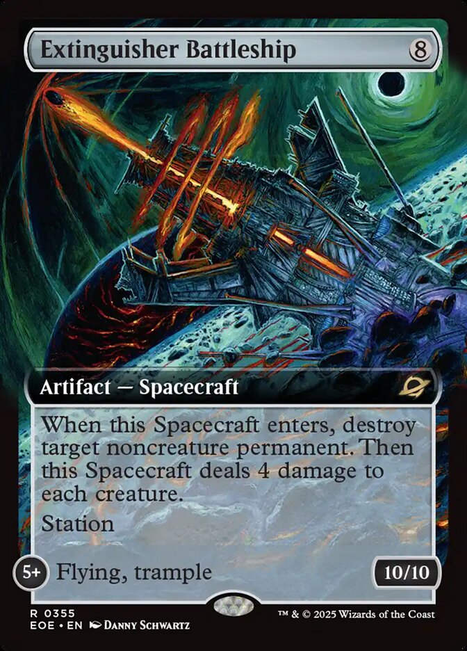 Extinguisher Battleship, Edge Of Eternities Card Art