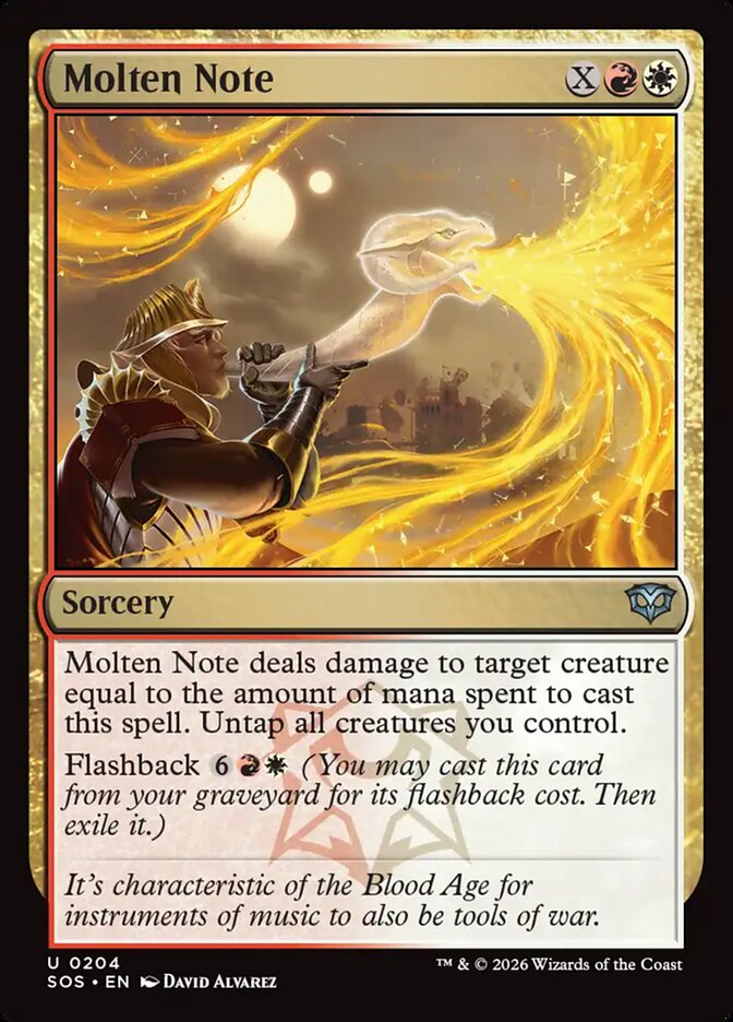 Molten Note, Secrets Of Strixhaven Card Art