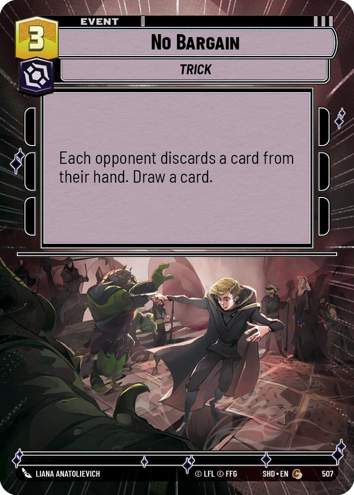 No Bargain, Shadows of the Galaxy Card Art