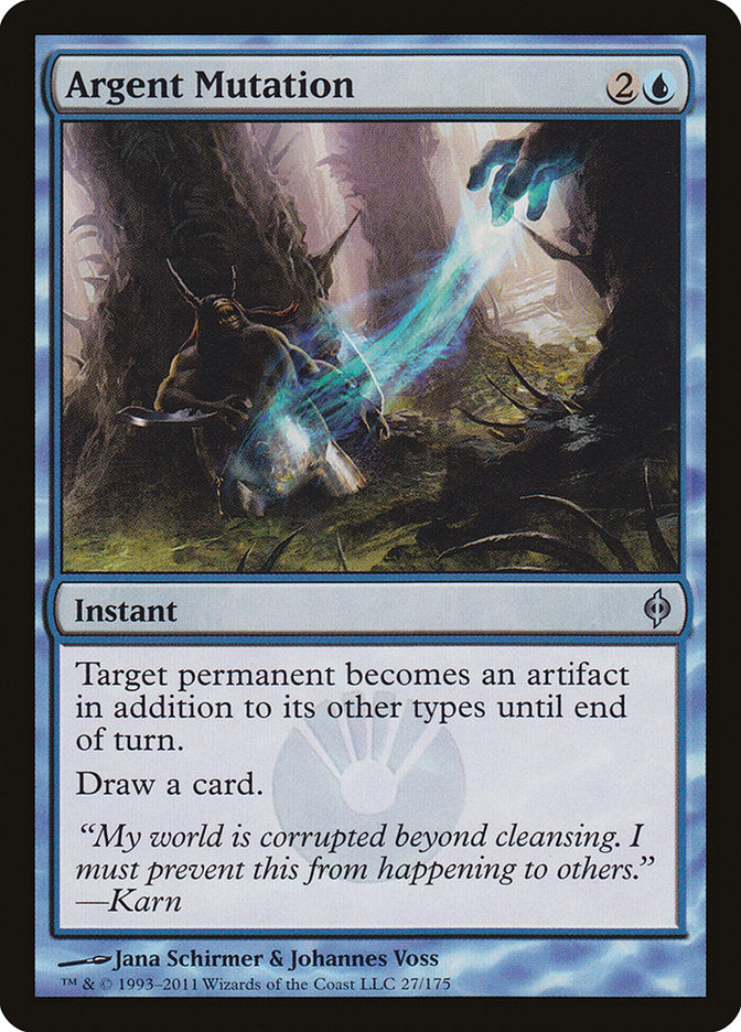 Argent Mutation, New Phyrexia Card Art