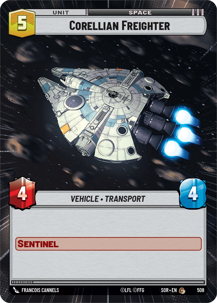 Corellian Freighter, Spark of Rebellion Card Art