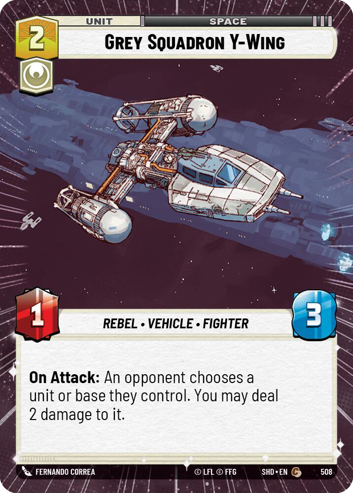 Grey Squadron Y-Wing - Hyperspace Foil