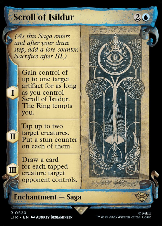 Scroll of Isildur, The Lord Of The Rings: Tales Of Middle-Earth Card Art