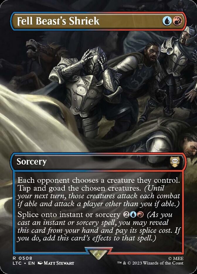 Fell Beast's Shriek, Tales of middle-earth commander Card Art