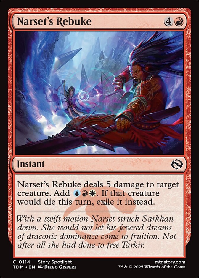 Narset's Rebuke, Tarkir: Dragonstorm Card Art