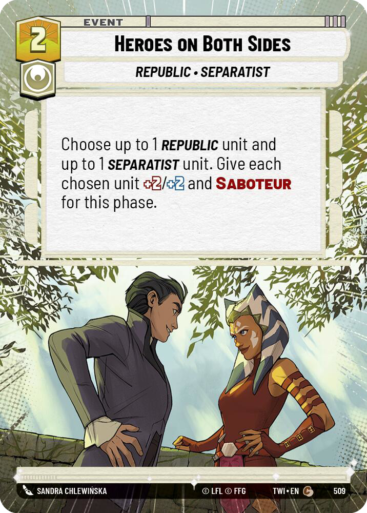 Heroes on Both Sides, Twilight of the Republic Card Art