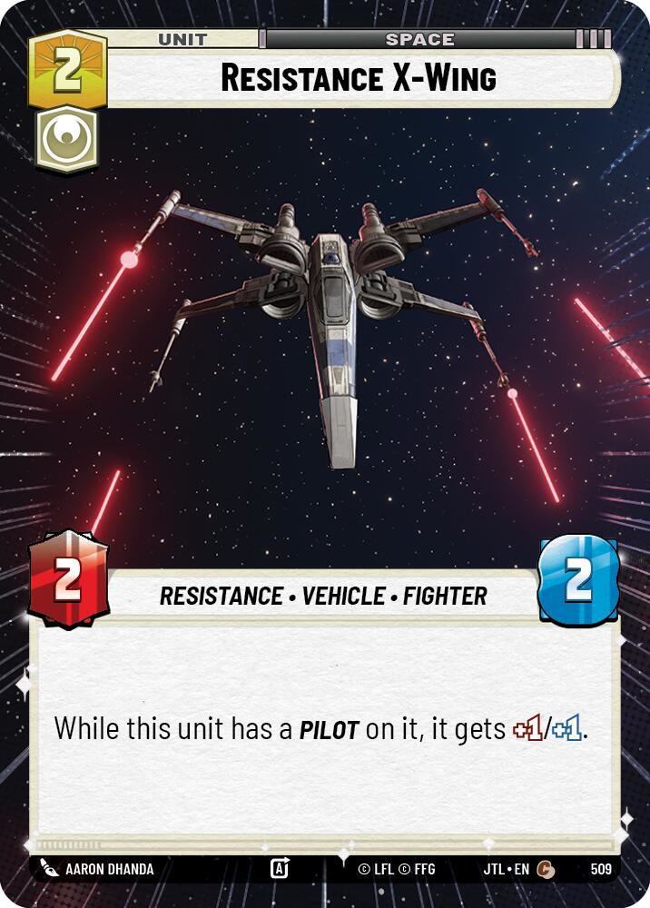 Resistance X-Wing, Jump to Lightspeed Card Art
