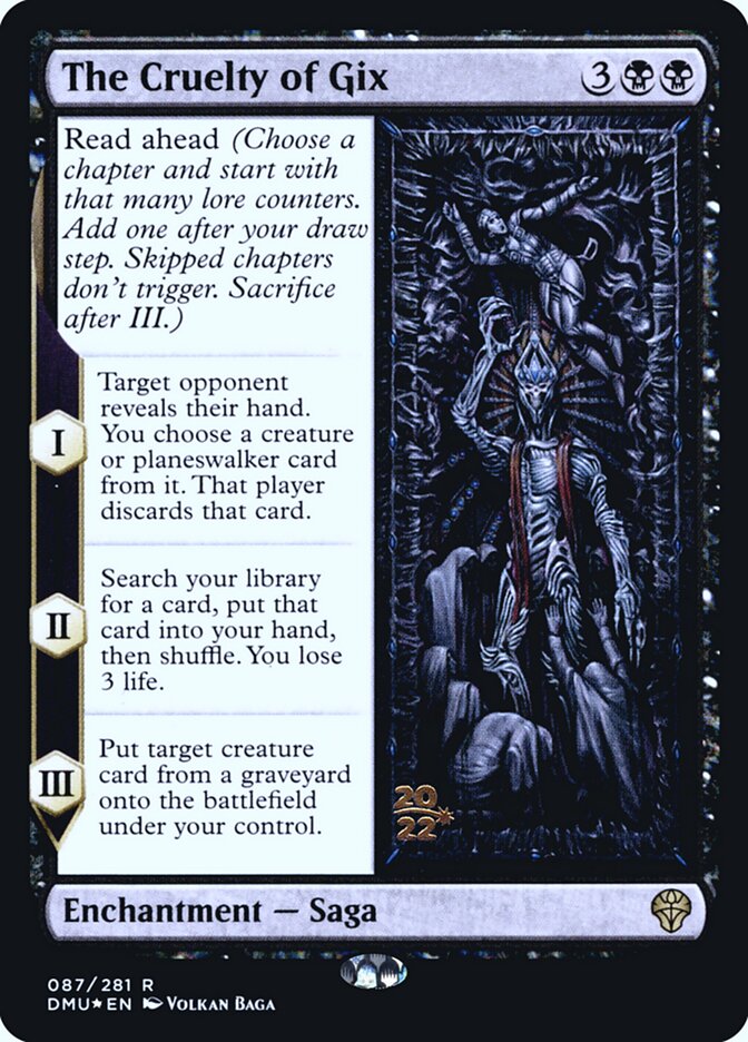 The Cruelty of Gix, Dominaria united promos Card Art