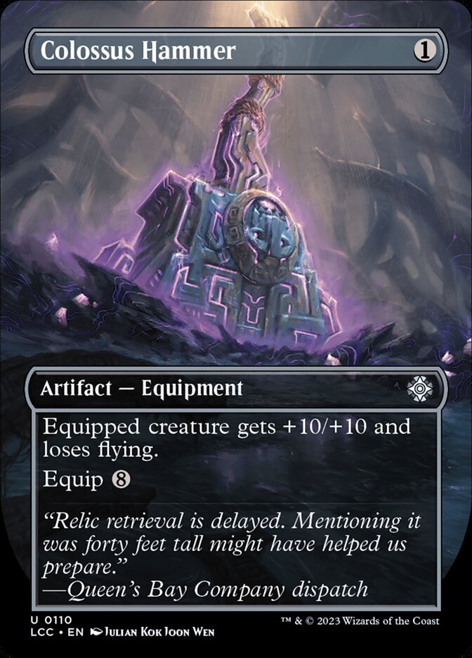 Colossus Hammer, The lost caverns of ixalan commander Card Art