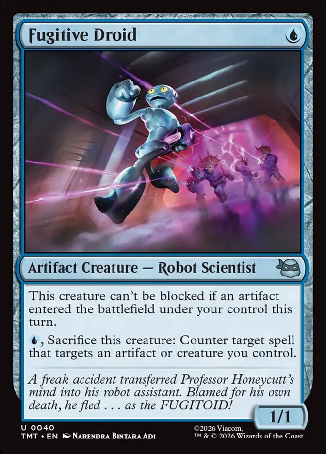 Fugitive Droid, Teenage Mutant Ninja Turtles Card Art