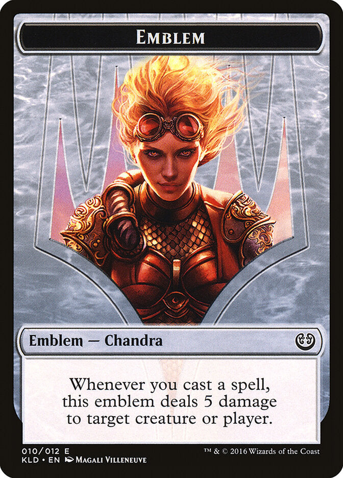 Chandra, Torch of Defiance Emblem, Kaladesh Tokens Card Art