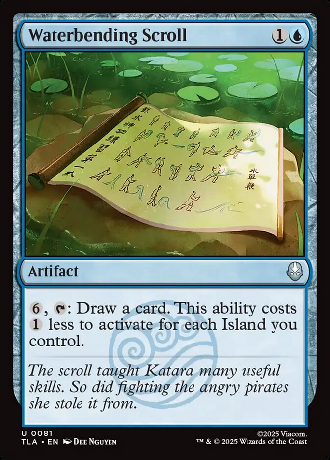 Waterbending Scroll, Avatar: The Last Airbender Card Art