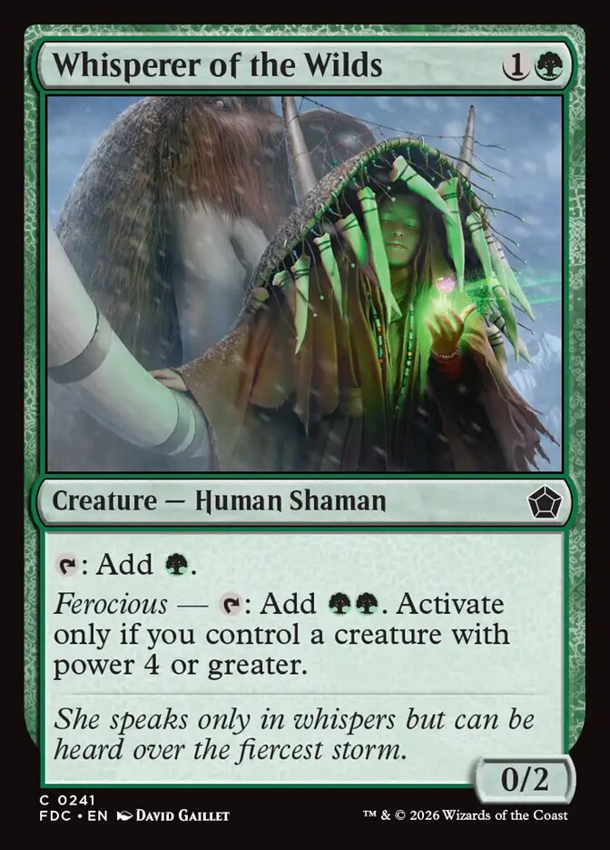 Whisperer of the Wilds, Foundations Commander Card Art