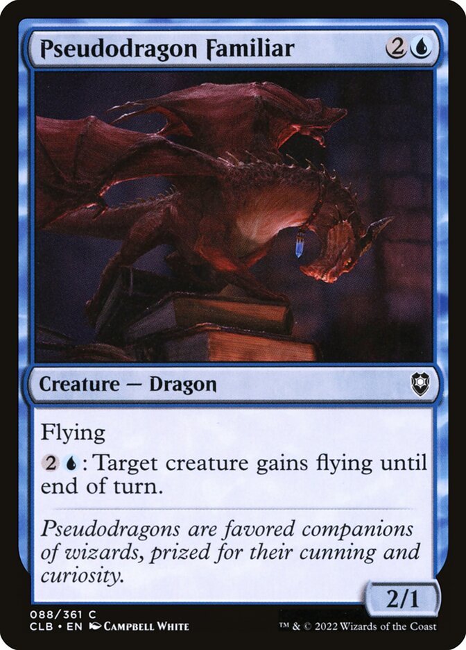 Pseudodragon Familiar, Commander legends: battle for baldur's gate Card Art