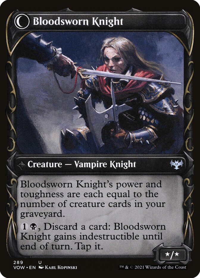 Bloodsworn Squire // Bloodsworn Knight - Foil