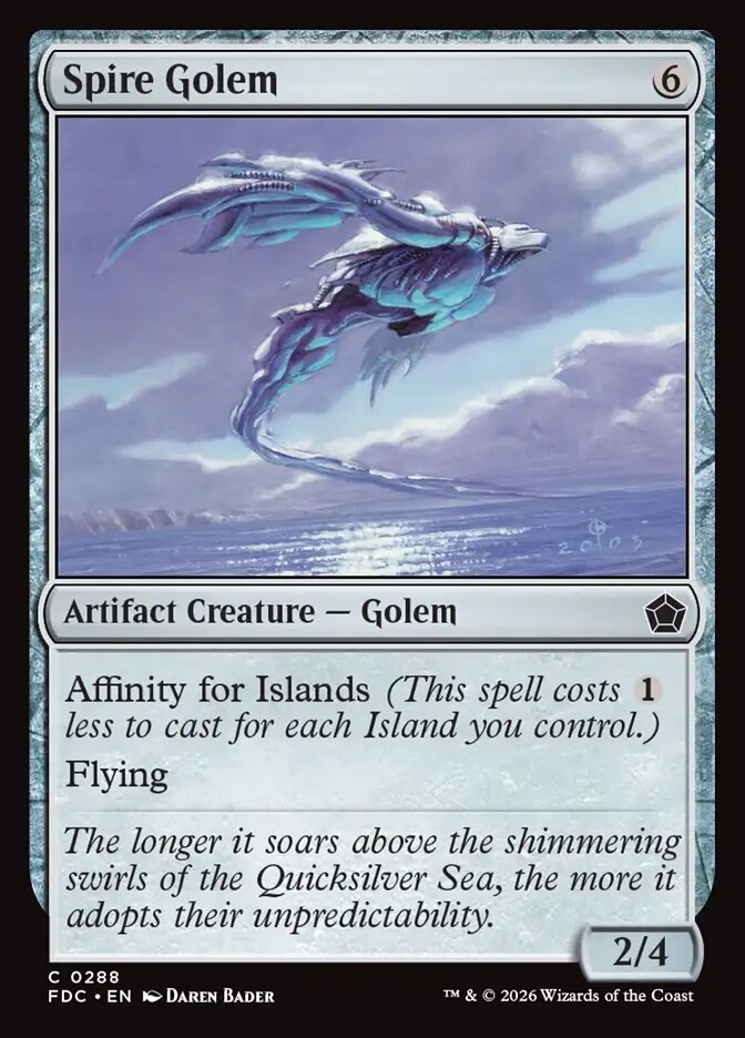 Spire Golem, Foundations Commander Card Art