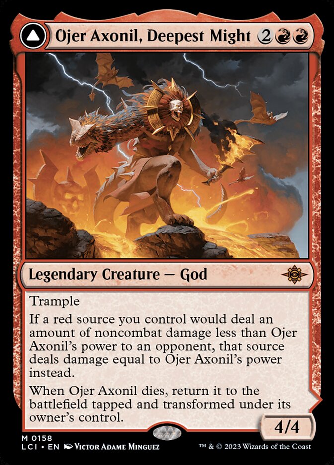 Ojer Axonil, Deepest Might // Temple of Power, The lost caverns of ixalan Card Art